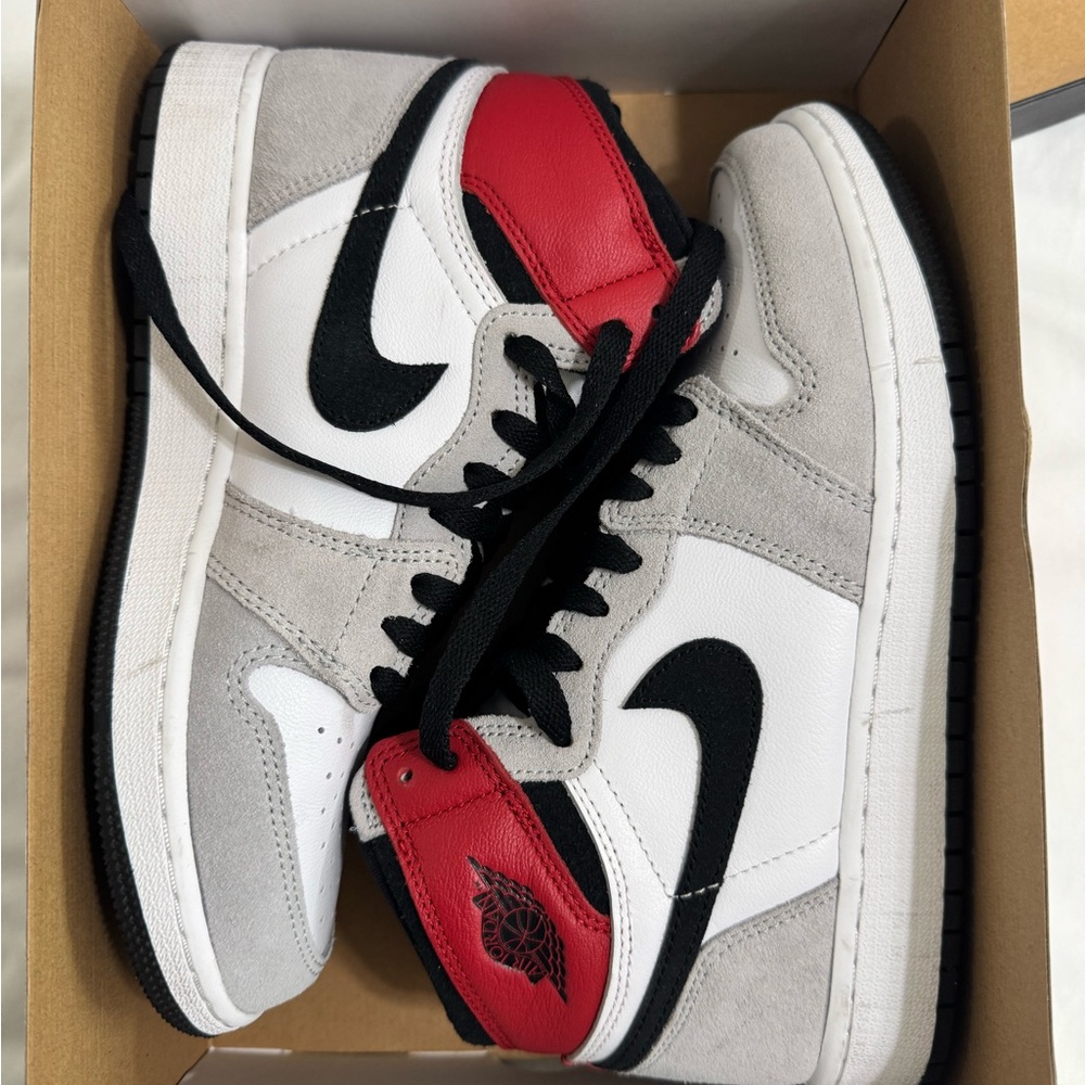 Nike High-Top Sneakers Red Black Gray